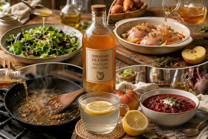 Vinaigre de cidre en cuisine : 5 manières de le cuisiner pour un meilleur transit